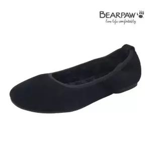 [베어파우](하남점)(BEARPAW) 여성 소가죽 안감(털) 플랫슈즈 JOVIE 블랙 K3046001RC