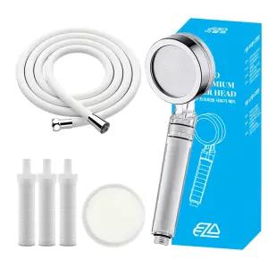 이즐로 CUF 프리미엄 샤워기 헤드+ECO 실리콘 샤워호스 2M+헤드필터1개 세디먼트필터3개 