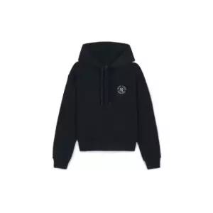 MLB후드티 JQT 3FHDB0244-50BKS 여성 베이직 원형로고 크롭 후드티