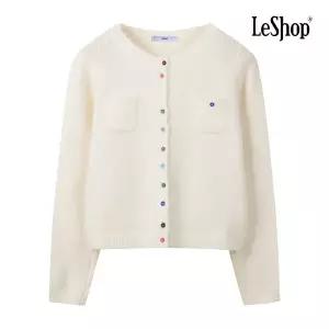 [르샵] 레인보우 버튼 부클 니트 가디건 (BP9KC008A)