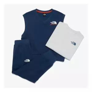 노스페이스 NM5MR02U 네이비 코지 캠프 3PCS 세트 베스트셋업 871724