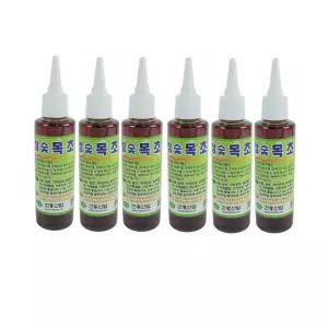 국산 참숯 목초액 110ml 6개 손 발톱 문제 증상 개선 약 무좀