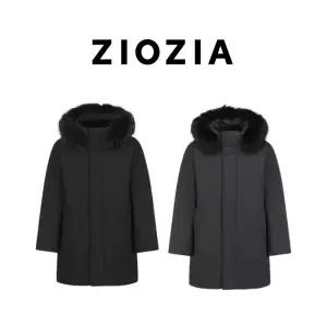 [롯데백화점]리얼지오지아 라쿤퍼 덕다운 사파리 패딩 ADF4FP1901.HH