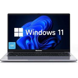 블랙뷰 노트북 2025, 비즈니스 학생용 컴퓨터, 쿼드코어 N150(최대 3.6GHz, N5095/N95/N97/N100을 능가), 16GB DDR4 256GB SSD, 15.6인치 FHD IPS TUV 화면, 100W Type-C 고속 충전, 4K HDMI