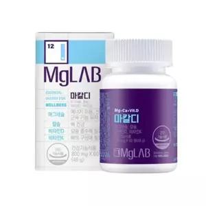동화약품 마그랩 마칼디 마그네슘 칼슘 비타민D 비타민K 칼마디 48g(60정), 1개