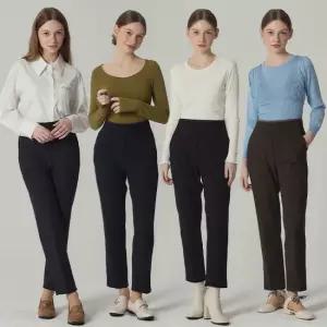 4SET [르오트(LeOT)] 윈터 기모 하이웨이 팬츠 4종세트-사이즈 55~99까지