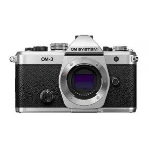OM SYSTEM Olympus OM-3 실버 마이크로 포서드 시스템 카메라 여행용 내후성 디자인 5축 이미지 안정화 829