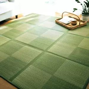 화문석 왕골 매트 여름 두께 카페트 물방울 수면용 거실