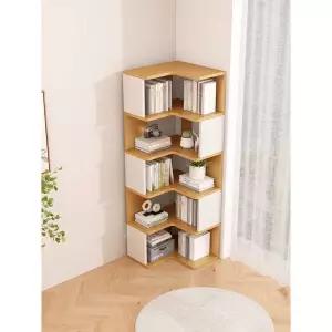 모서리책장 코너 수납장 틈새 원목책장 진열장 수납 책꽂이