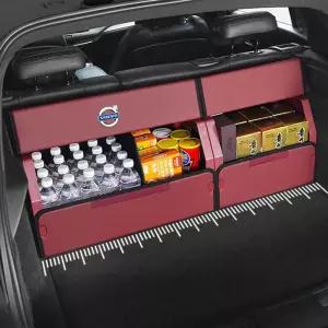 볼보 트렁크정리함 차량수납함 XC60 세차 꼬리 모카 가죽