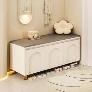 현관 벤치형 신발장 사무실 의자겸용 쿠션 정리대