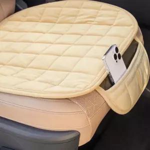 차량용 누빔 방석 겨울용 푹신한 따뜻한 논슬립 차량 방석 좌석 커버 열선 온열 용품