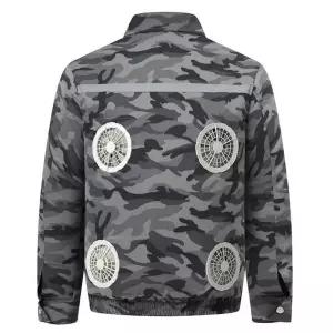 일본 선풍기 작업복 냉풍복 블루 코벨 냉방 조끼 긴팔