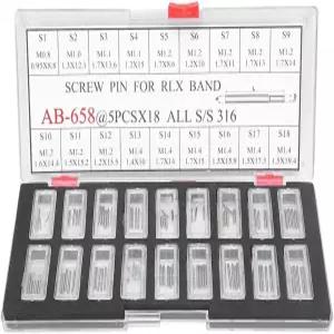 유수 헬스 기어 시계 나사 핀 밴드 팔찌 링크 316 스틸 견고한 고경도 내구성 나사형 끝 홈이 있는 수리