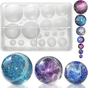 레진월드 20-공동구 수지 몰드 원형 볼 주얼리 제작용 실리콘 오브