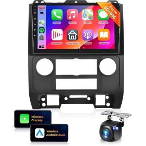 8Core 6G 128G 포드 이스케이프/포드 쿠가/마즈다 트리뷰트 2007-2012 카 스테레오 라디오 무선 카플레이 안드로이드 오토/9인치 1280x720P IPS 터치스크린/BT5.0/GPS/WiFi/DSP 46EQ/백업 카메라 포함