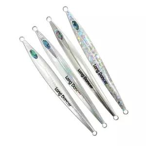 [하프클럽/]배스랜드 롱 댄서 크롬 메탈지그 300g 부시리 방어