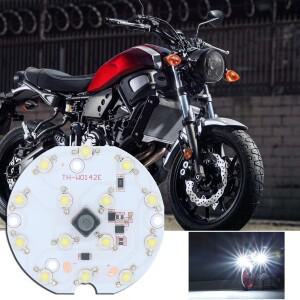 1Pcs 바이크 오토바이 헤드 라이트 고휘도 DC12V-48V 보조 스포트 스쿠터 방수 수정 된 자전거 전구 화이트