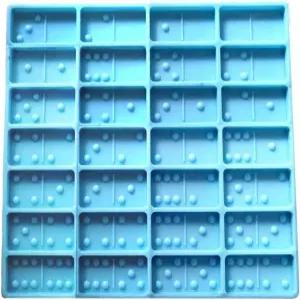 실리콘 도미노 게임 에폭시 레진 몰드 재미있는 예술 공예