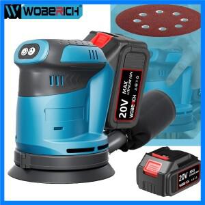 3 속도 무선 궤도 샌더 우드 그라인더 연마 전기 그라인딩 목공 그라인드 Makita 18V 배터리