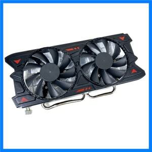 AMD Radeon RX 590 580 그래픽 카드 방열판용 CPU 크기 구멍 피치 2 개 RX580 GPU 선풍기 53mm x 53mm