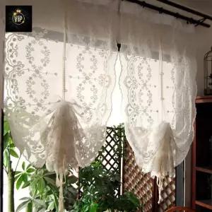 바란스 커튼 현관 엔틱 방문 가림막 너비 창문 주방 선반