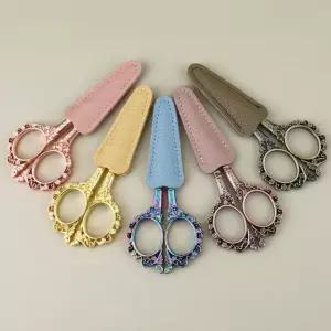 빈티지 미니 바느질 가위 자수 자재 휴대용 다꾸 소품 (WFJ5TZS)