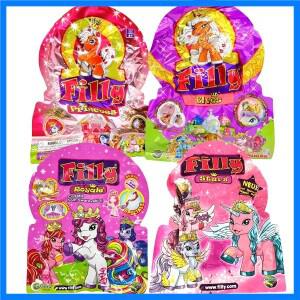 귀여운 Filly 별 나비 공주 Eleves 몰려 들고 조랑말 인형 장난감 블라인드 가방 크리스탈 입상 컬렉션 어