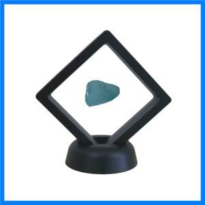 3D 플로팅 코인 디스플레이 프레임 7CM 방진 배지 링 PE 필름 보석 메달 보관 상자 작은 인형 스탬프 귀걸