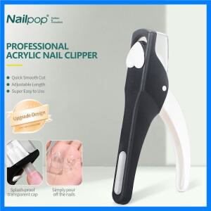 아크릴 손톱 커터 용 Nailpop 손톱깎이 거짓 손톱 팁 클리퍼 살롱 홈 네일 아트 용 스테인레스 스틸 블레이
