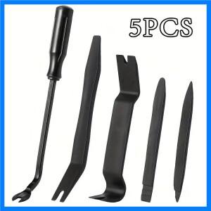 5종 범용 트림 제거 도구 키트 스크래치 방지 플라스틱 프라이 도구 키트 - 차량용 내부 도어 패널 클립 고