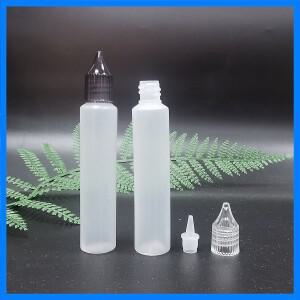 30/50/100pcs 30ml LDPE 플라스틱 주입 병 휴대용 펜 클리어 크리스탈 유니콘 커버 전자 드롭 오일 저장 병