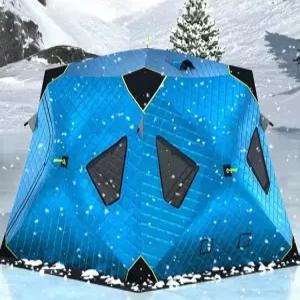 육각 낚시 누빔 인용 동계 큐브 즐빙 빙어 빙판 텐트 오각 얼음 캠핑