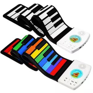 롤 피아노 49키 휴대용 길거리 접이식 연습용 디지털 핸드롤 공연