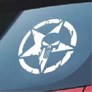 별모양 해골 차량용 DIY 데칼스티커 자동차꾸미기 20대여성 레이실내 셀프튜닝