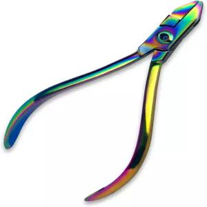 XTM 크래프트 교정용 3 그립 플라이어 5 u201D 레인보우 - 와이어 굽힘 윤곽 및 루프 형성을 위한 치과