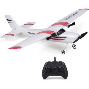 GoolRC RC 비행기, 2 4GHz 2채널 리모컨 EPP 폼 비행기 글라이더, 초보자와 성인을 위한 간편한 항공기