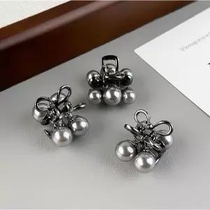 초미니집게핀 프랑스핀 앞머리고정핀 앞머리삔 명품 진주 큐빅