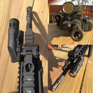 INFORCE WML GEN2 전술 에어소프트 LED 스트로브 손전등 헬멧 무기 사냥용 조명 야외 20mm 레일에 적합 400