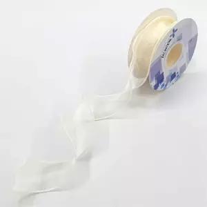 펄 포장 포장띠지 끈 띠지 실루엣 아이보리 리본끈 공예 선물 오간디
