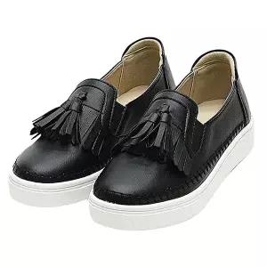 슬립온스니커즈 여성 데일리 태슬 단화 슈즈 신상 로퍼 키높이 신발