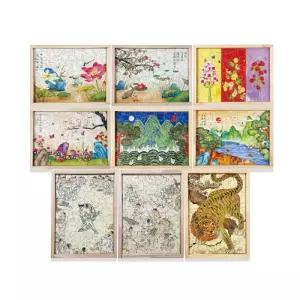 전통 민화 아크릴 퍼즐 액자