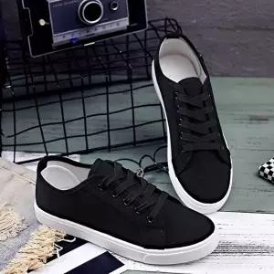 여자스니커즈 여자 2컬러 사계절 캐주얼 끈 운동화 스니커즈 단화