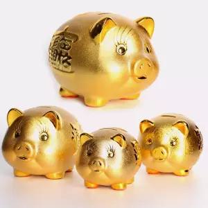 황금돼지 저금통 장식품 집들이선물(소/중 사이즈) 황금돼지저금통