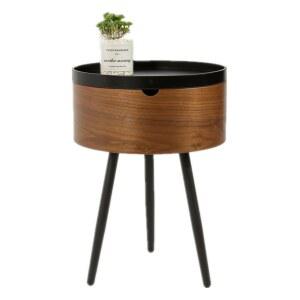 빈티지 원형 소형 수납 미닫이 손잡이 수납장 6개 거실 바스켓 매거진랙 하얀색 대배꼽