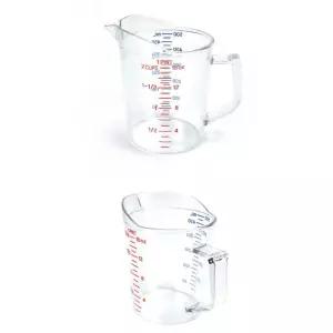 선명한 눈금 PC 계량컵 9.5x12.3cm 용량 500ml B타입 플라스틱비커 이유식계량컵