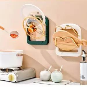 벽걸이 냄비뚜껑 거치대 주방 가정용 도마선반 받침대