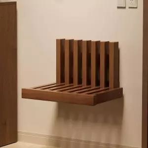 접이식 현관 의자 벽부착 벽고정 공간활용 체어 욕실 스툴