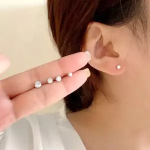 S925 큐빅 귀걸이 세트 심플큐빅 귀걸이 침형 귀걸이 여성귀걸이 침형귀걸이