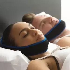 파란 일자형 입벌림 방지밴드 방지기 방지 수면마스크 입벌림방지